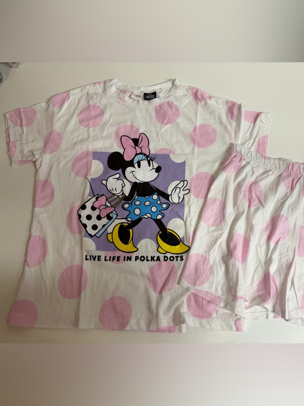 LC Waikiki Minnie Mouse %100 Cotton Pajamas Girls 10/11 years